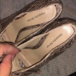 Alexandre Birman authentic snakeskin booties